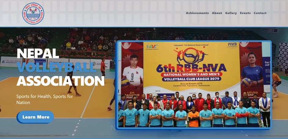 Nepal Volleyball Association homepage