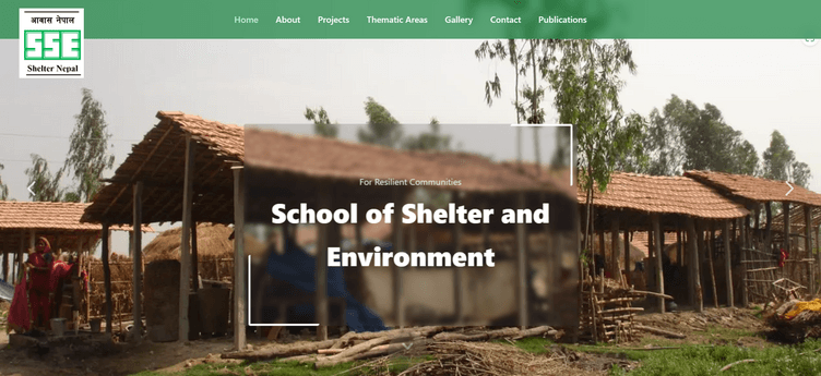 School of Shelter and Environmentのホームページ