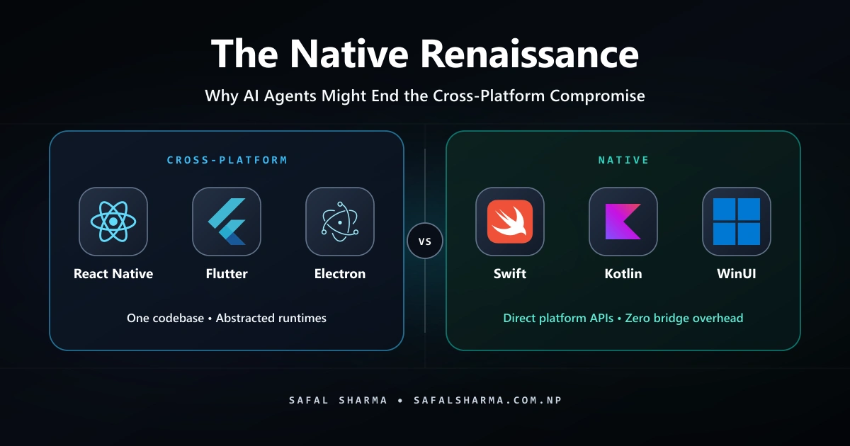 The Native Renaissance: Why AI Agents Might End the Cross-Platform Compromise